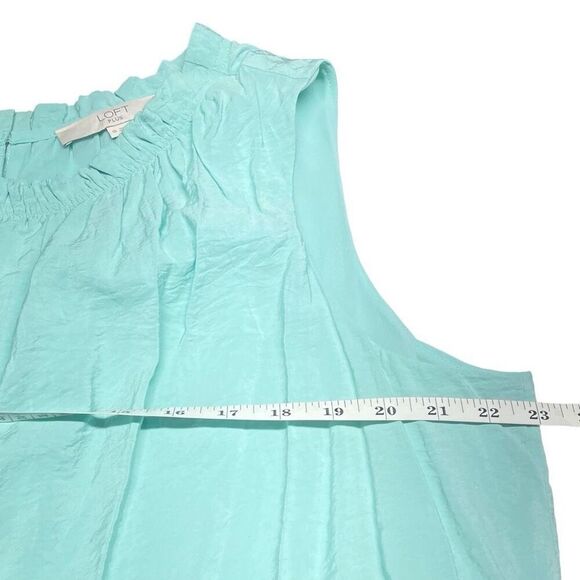 Loft Plus Aqua Tiered Swing Mini Dress N0474 - Picture 5 of 8
